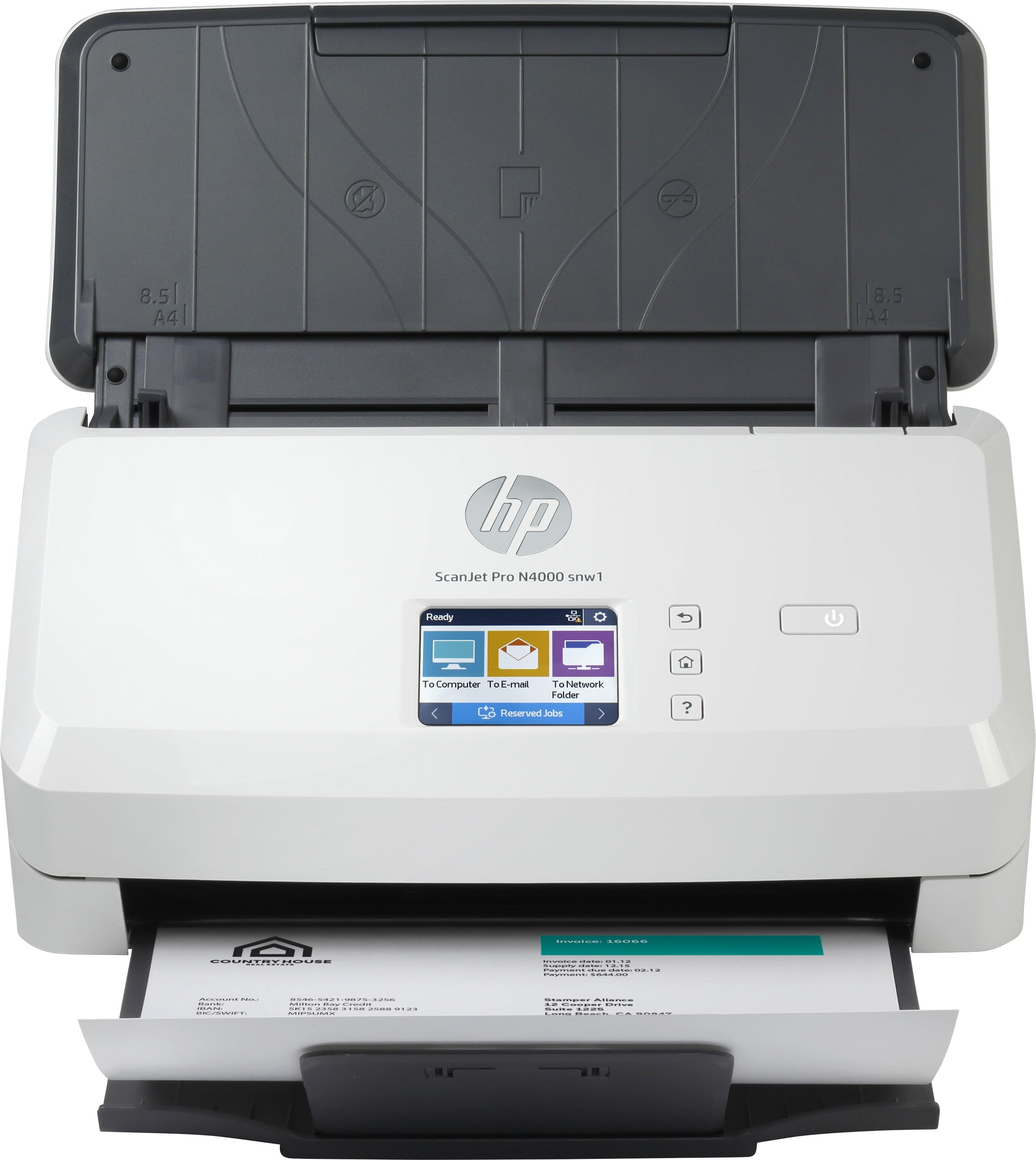 Escáner HP Scanjet Pro N4000 snw1 6FW08A - Escáner HP Scanjet Pro N4000 snw1 6FW08A -